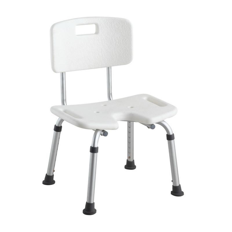 U Shape Seat PE Board Anti-Slip Foot Glue Bath Bench Bathroom Shower Safety Home Care Bath Chair Rehabilitation Products for Pregnant Woman and Elder