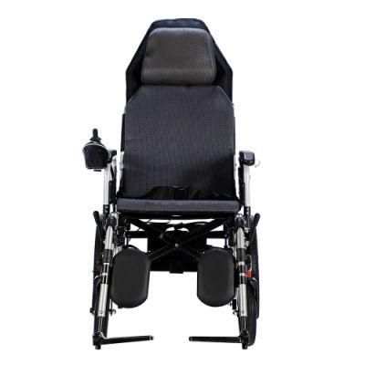 Motorized Foldable Electric Power Wheelchair with Brushed Motor and Long Endurance Battery