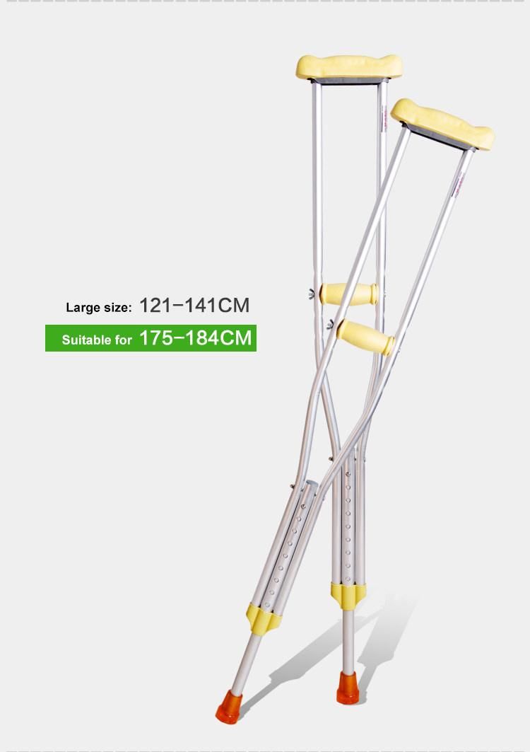 Light Weight Aluminum Alloy Medical Orthopedic Axillary Walking Crutches