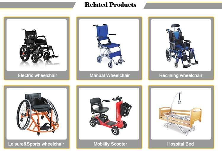 Four Wheels Lightweight Walking Aid Rollator Walker for Elderly Disabled