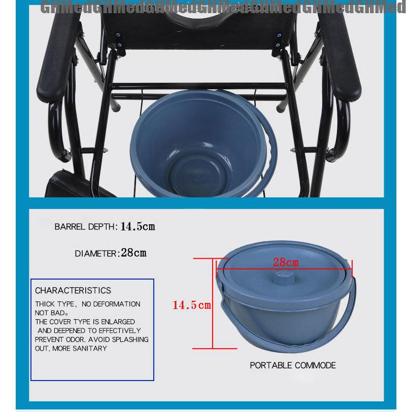 Comfortable Aluminum Alloy Shower Folding Shower Toilet Toilet Wheelchair for Disabled Children