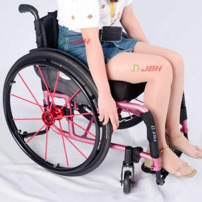 Ce, FDA Manual Sport Wheelchairs Folding Extra Lightweight Wheelchair Jbh