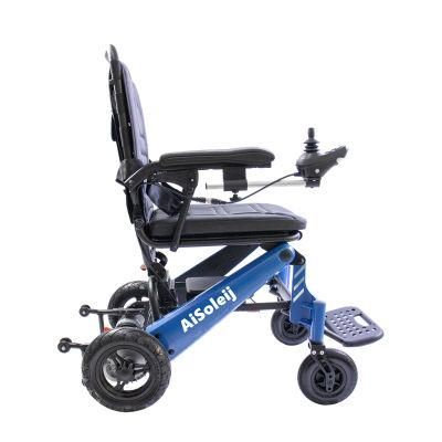 Ultra Light Magnesium Handicap Folding Power Electric Wheelchair