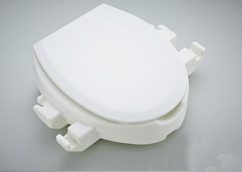 Commode Chair - Raised Toilet Seat with Armrest, White 2"/4"/6"-Inches