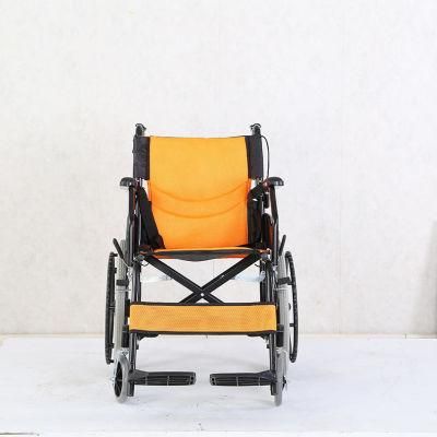Basic Manual Folding Steel Wheelchair for Patient Home Care Old Man Mobility Wheel Chair
