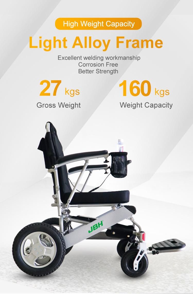 New Arrival High Weight Capacity Power Folding Wheelchair CE Approved