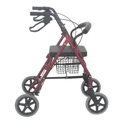 Aluminum Frame Assisted Outdoor Walking Wheelchair Adult Disability Walker Rollator