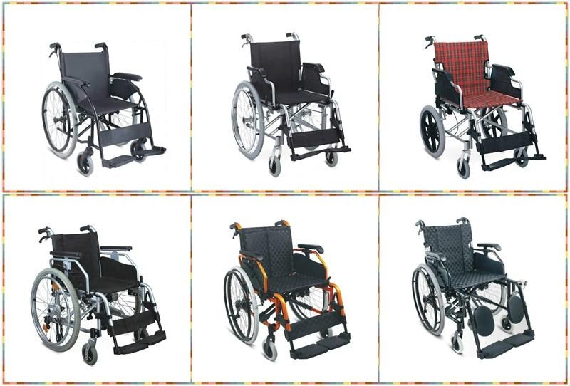 Aluminum Steel Power Stand up Folding Wheel Chair Manual Electric Wheelchair with Flip-up and Height-Adjustable Inclined Armrest