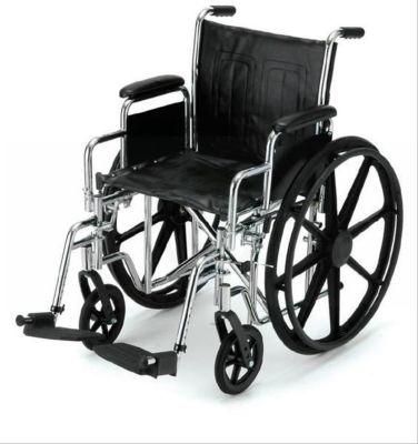 CE Approved Shanghai Brother Medical with Detachable Wheels Swing Away Footrests Drive Wheelchair Hot