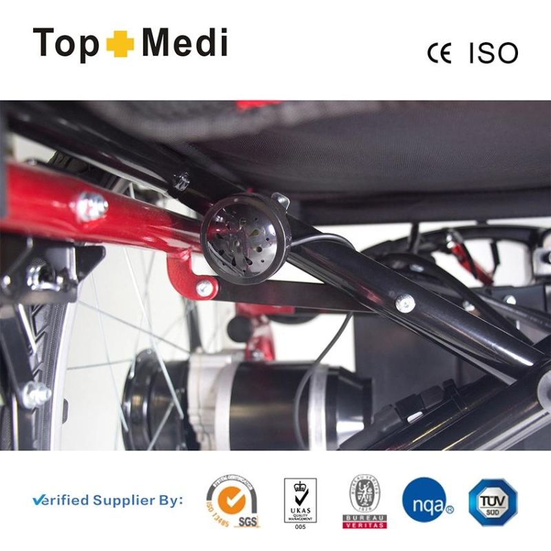 Topmedi Orthopedic Lightweight Folding Power Electric Wheelchair for Disabled