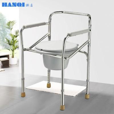 Hanqi Hq612 High Quality Commode Chair Portable Toilet Seat for Bariatric Adult