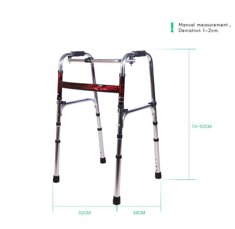 Aluminum Frame Height Adjustable Walker for The Elderly