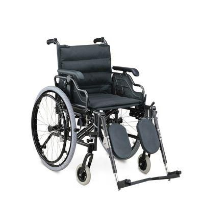 Wholesale Manual Aluminum Wheelchair with Flip-up and Height Adjustable Armrest