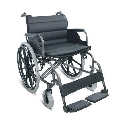 Medical Rehabilitation Equipment Heavy Duty Manual Folding Steel Bariatric Wheelchair