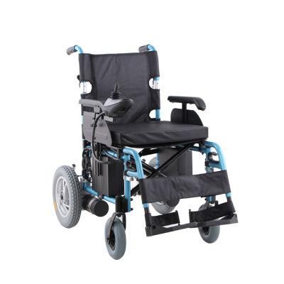 High Strength Folding Aluminum Electric Power Wheelchair for Handicapped Disabled