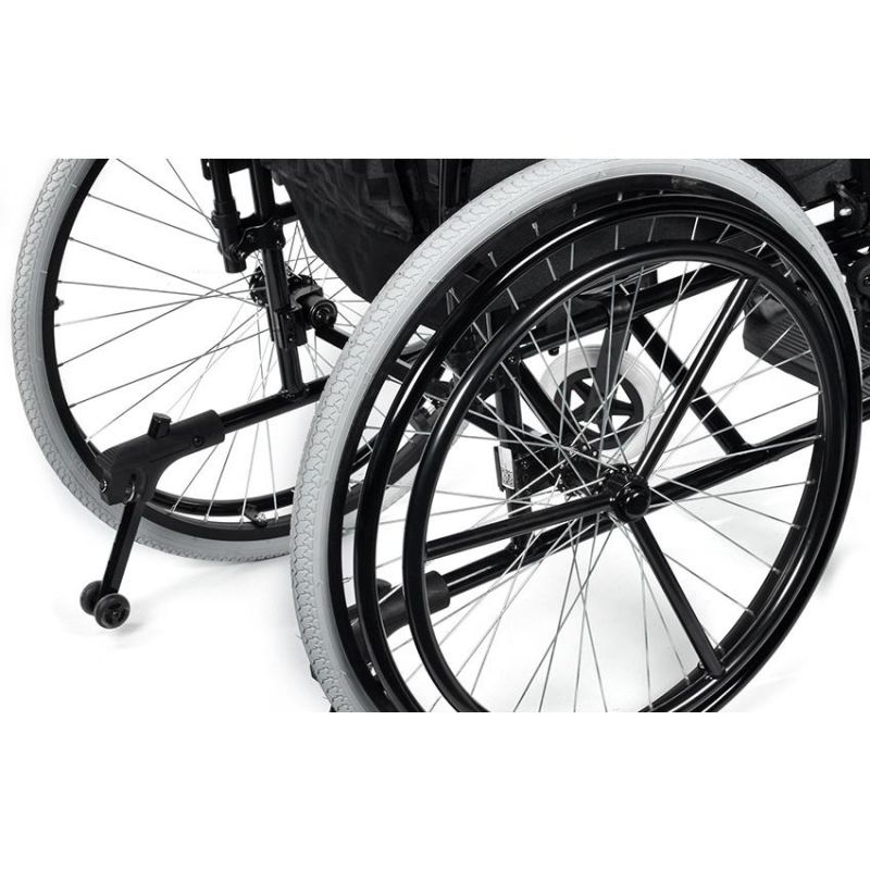 Portable Lightweight Aluminum Transport Manual Wheelchair for Disabled and Elderly