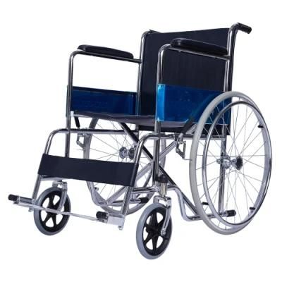 Eco Friendly Powder Coating Steel Wheel Chair Standard Foldable Aluminum Wheel Chair