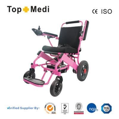 2022 Hot Sale Aluminium Light and Foldable Power Mobility Lithium Battery Electric Wheelchair