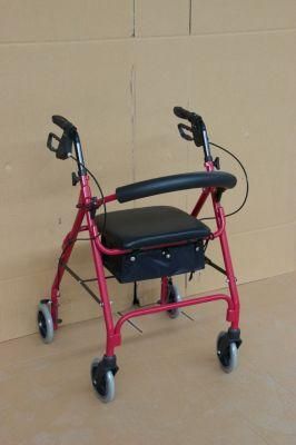 Aluminum Folding Walking Aid with Wheel Seat Aluminium Mobility Walker
