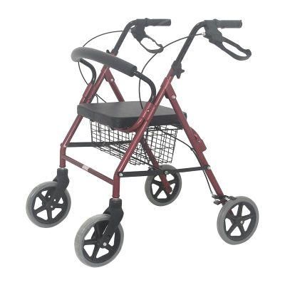 Medical Equipment Aluminum Walking Aids Walker Rollator