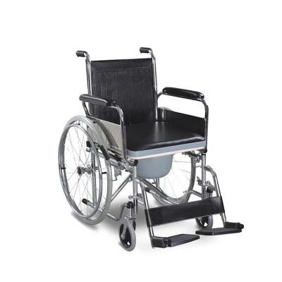 Rehabilitation Medical Equipment Toilet Commode Chair Wheelchair