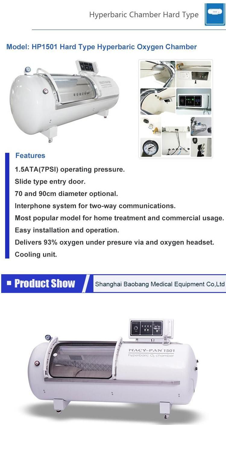 1.5 ATA Environmental Hard Hyperbaric Oxygen Therapy Chamber