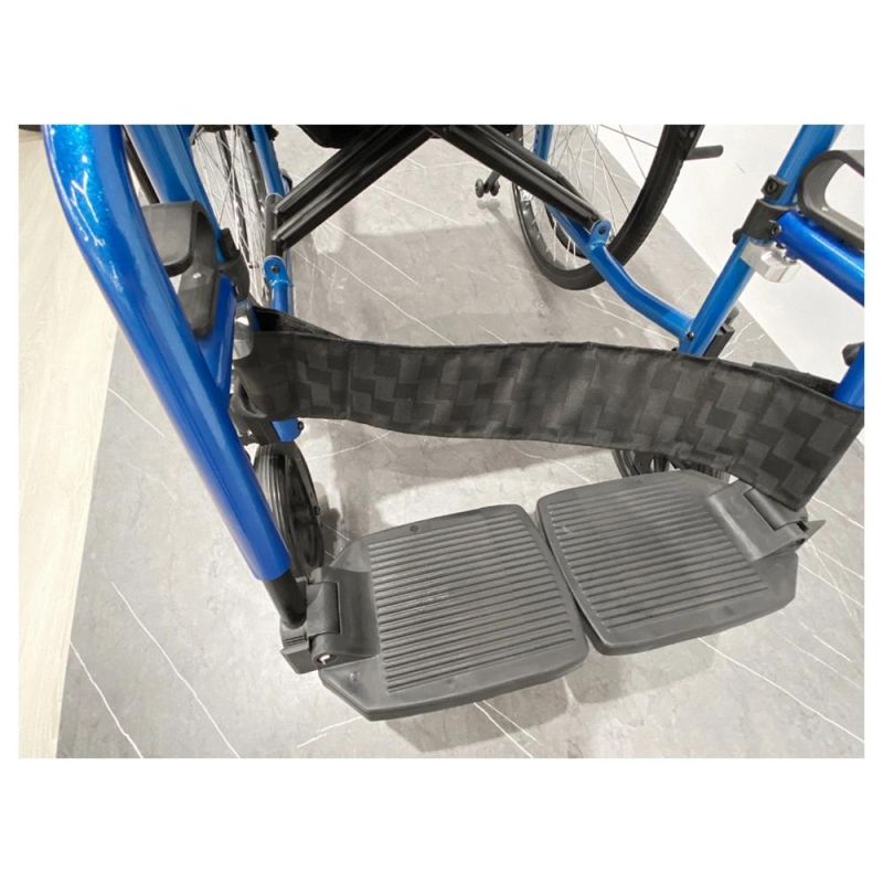 High Performance New ISO Approved Travel Lightweight Outdoor Aluminum Handicapped Foldable Manual Wheelchair