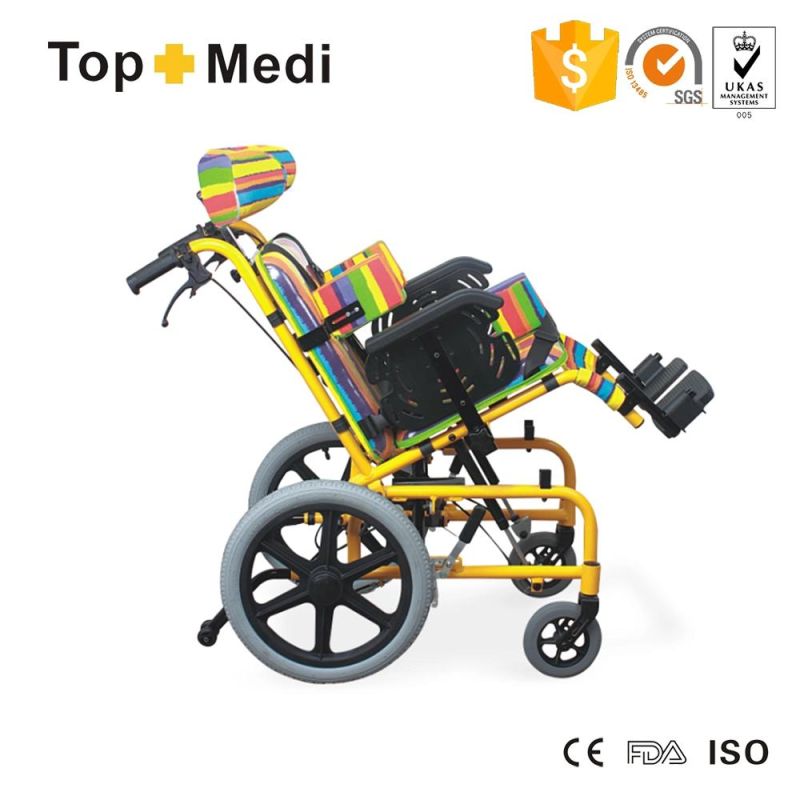 Medical Equipment Economic Aluminum Manual Reclining Children Wheelchair