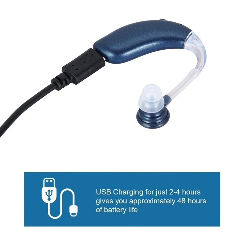 Bte Ear Hearing Aid Rechargeable and Battery