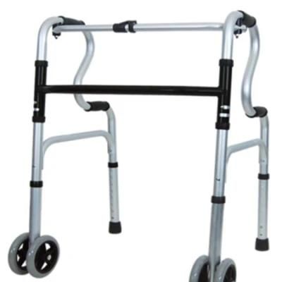 Height Adjustable Folding Portable Aluminum Walker Medical Health Care Outdoor