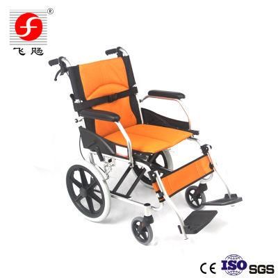 Lightweight Foldable Manual Aluminum Wheelchairs for Adult with Hand Brake