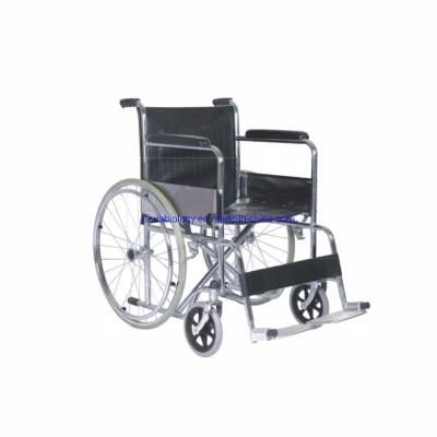 Hospital Used Manual Lightweight Folding Aluminum Wheelchair