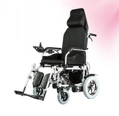 Cheap Price Folding High Back Reclining Power Electric Wheelchair