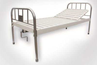 Semi-Fowler One 1 Single Crank Manual Hospital Bed with Casters OEM Big Stock Fast Delivery Time