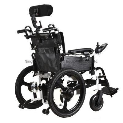 Aluminum Alloy Lightweight Wheelchair Folding Power Remote Control Electric Wheelchair