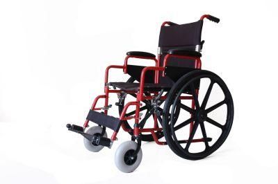 Manual Wheelchair with Portable Footrest and Fixed Armrest Fixed Footrest