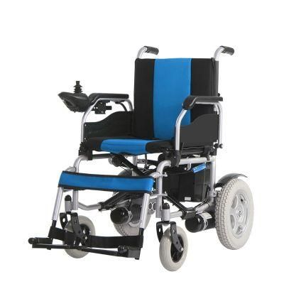 Ce Folding Aluminium Powered Portable Automatic Electric Wheelchair