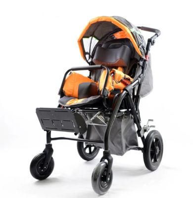 Baby Car Seat Aluminum Wheelchair for Cerebral Palsy Children