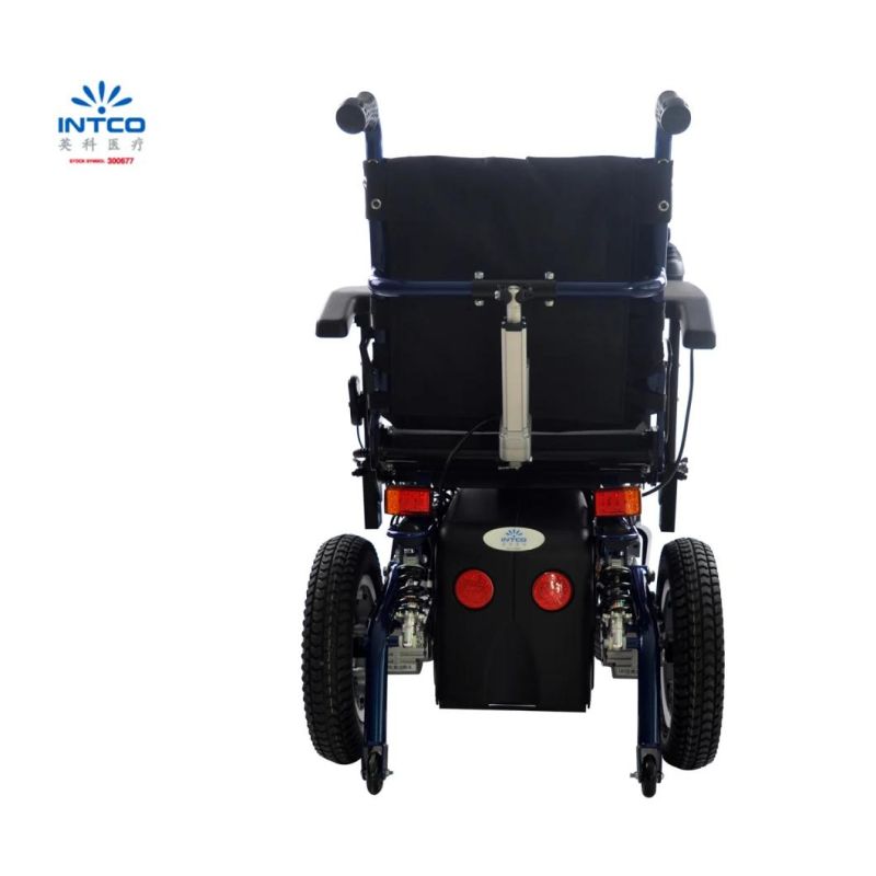 Steel Electric Power Wheelchair with Automatic Reclining and Tliting Function