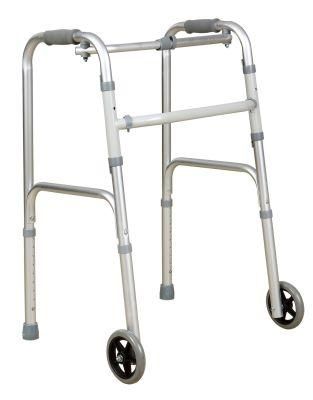 Cheap Factory Walking Rehabilitation Equipment Folding Mobility Frame Walker Walking Aids for Adults