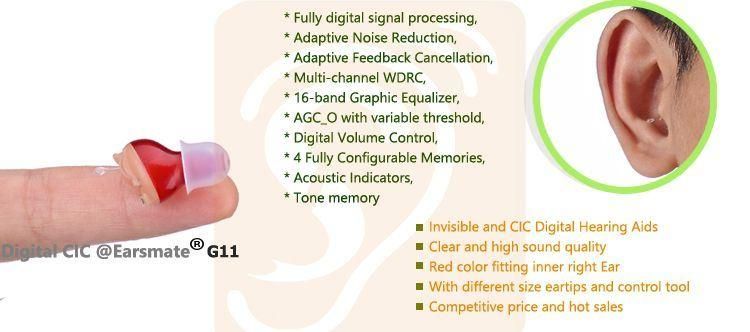 Invisible Hearing Aid Noise Reduction Earsmate G 11 Digital