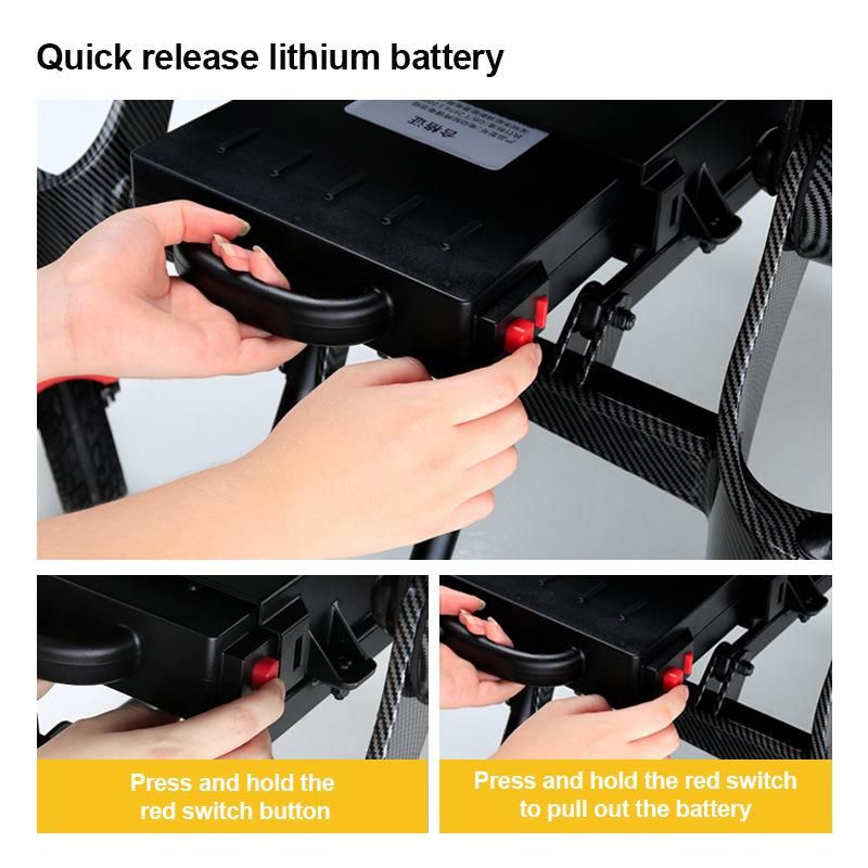 Remote Control Aluminum Portable Lightweight Foldable Automatic Power Electric Wheelchair
