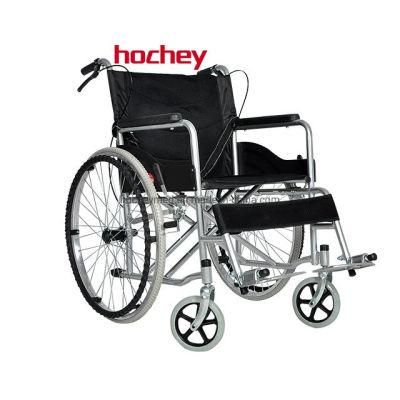 Hochey Medical Cheap Lightweight Durable Foldable Manual Wheelchair Price with Commode for Elderly