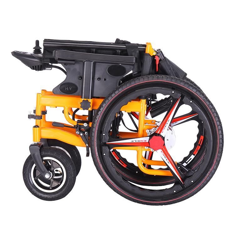 Cheap Sale Folding Portable Electric Wheel Chair Wheelchair for The Disabled and Elderly