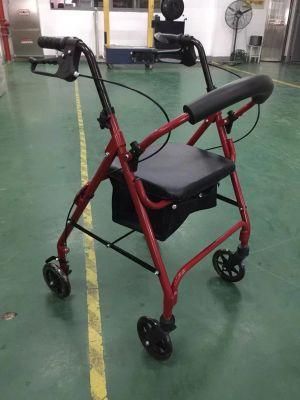 Folding Lightweight Compact Rollator Shopping Walker