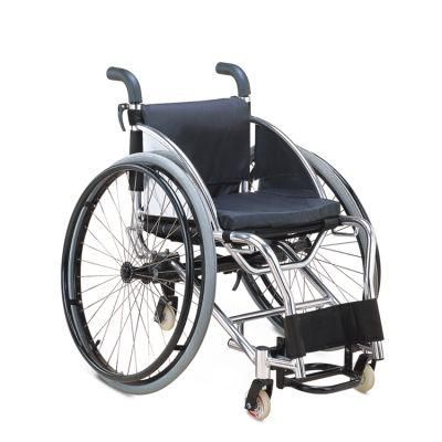Topmedi Light Weight Folding Aluminum Leisure and Sport Wheelchair for Handicapped