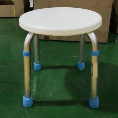 Aluminum Lightweight Living Room and Bathroom Product for Shower Alloy Shower Chair Bath Stool with PE Seat Board for Elderly