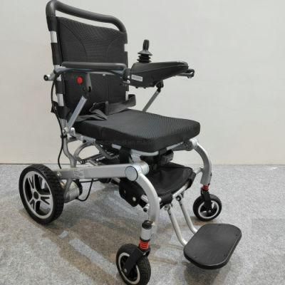 Cheap Price Brushless Motor Portable Folding Lightweight Lithium Battery Alluminum Motorized Electric Wheelchair