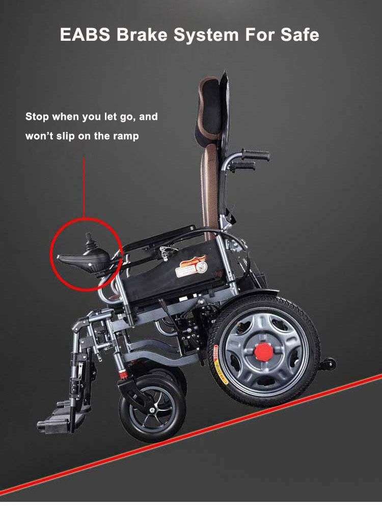 New Ghmed Customized Carton China Electric Scooter Disabled Mobility Aluminum Folding Wheelchair