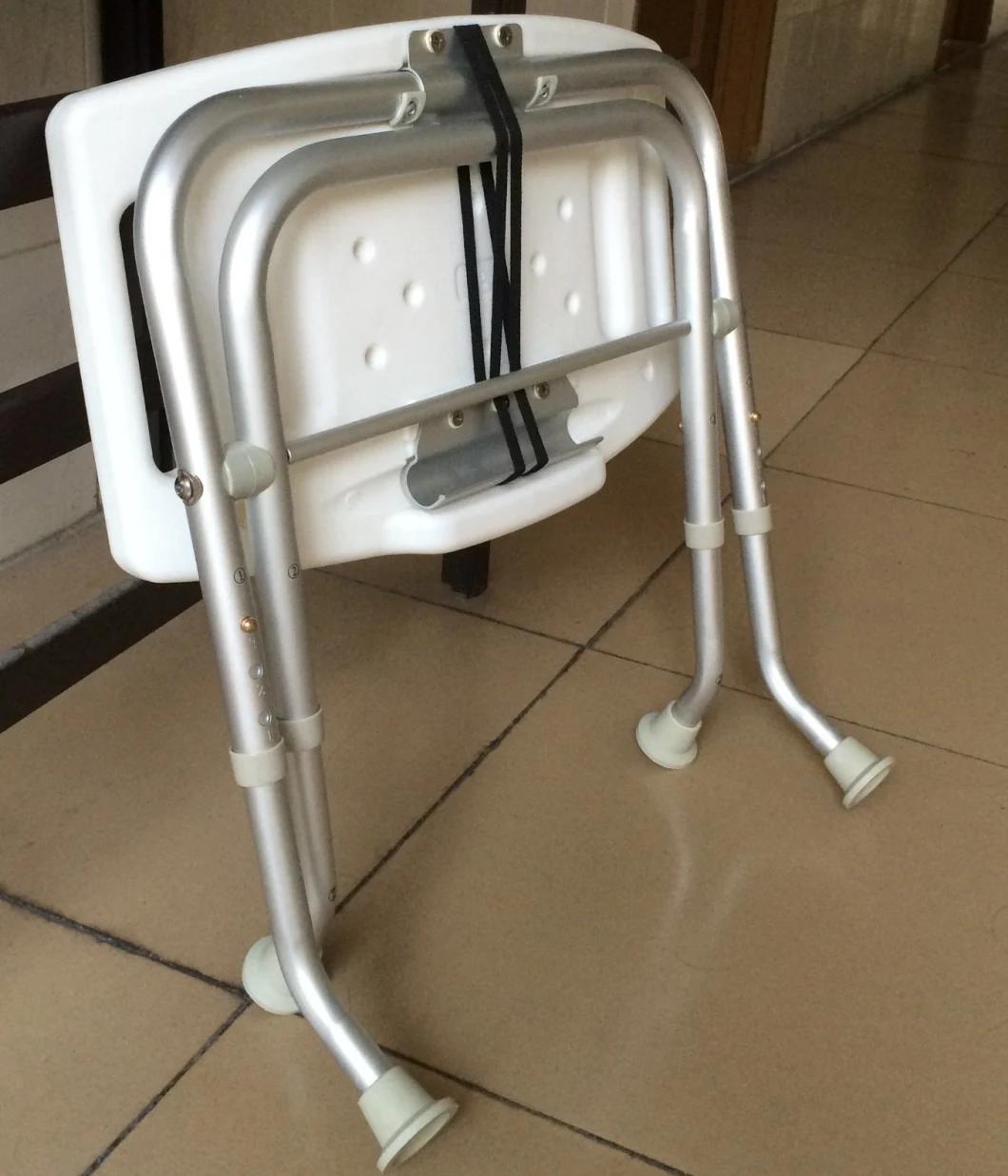 Commode Chair - Aluminum Folding Shower Chair Foldiong Shower Stool